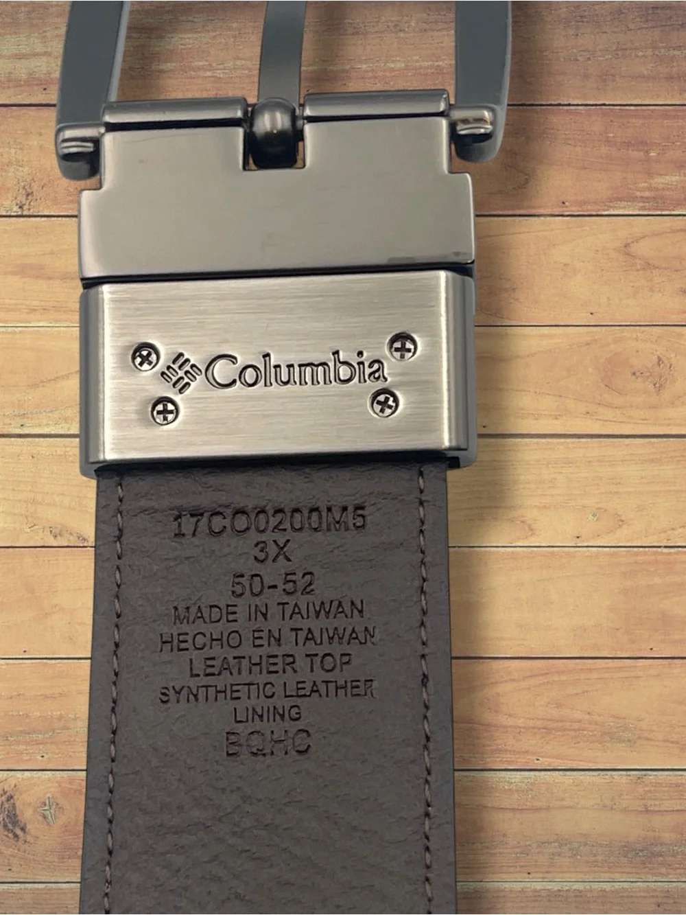 Columbia Men’s Big & Tall Reversible Belt Black/Brown Size 50-52 (3X)